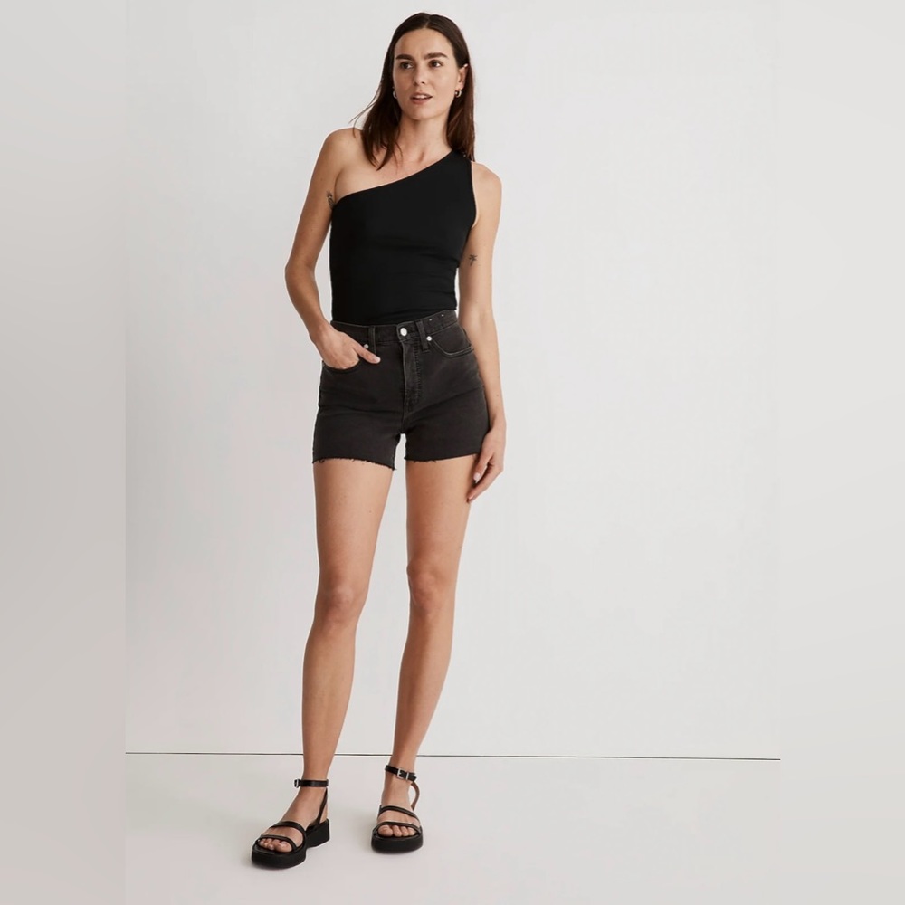 Madewell High Rise Denim Shorts - Black Size 27